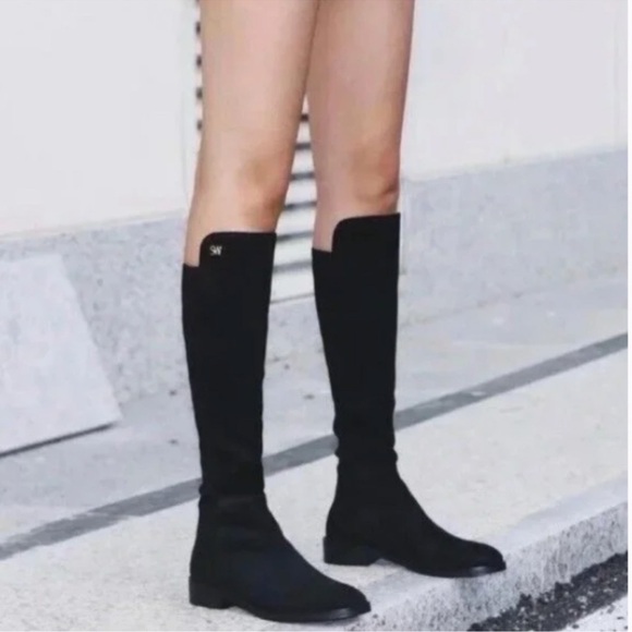 Stuart Weitzman Keelan City Suede Boots 7.5 - Picture 2 of 9